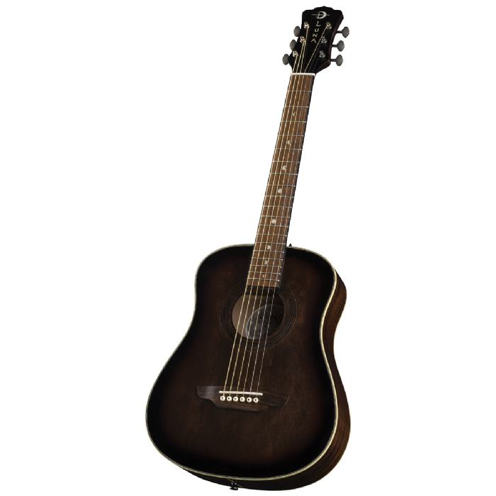 גיטרה אקוסטית לטיולים Luna Guitars Safari Artist Vintage