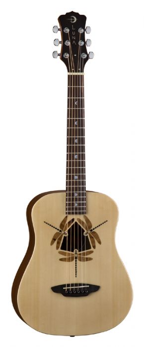 גיטרה אקוסטית לטיולים Luna Guitars Safari Dragonfly