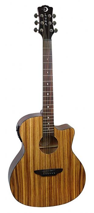 גיטרה אקוסטית מוגברת Luna Guitars GYP E ZBR