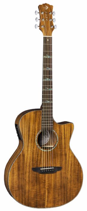 גיטרה אקוסטית מוגברת Luna Guitars HT KOA GCE