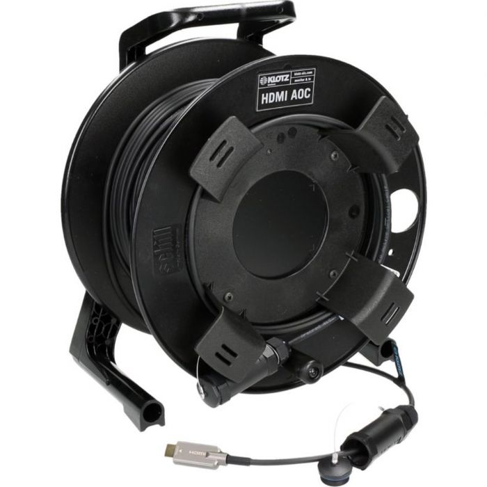 כבל HDMI 2.0 ‏AOC ‏18GHz אורך 50 מטר בגלגלת Klotz