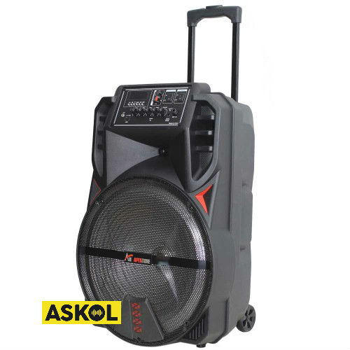 בידורית 12 אינטש עם 2 מיקרופונים אלחוטיים Apextone LE12