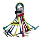 סט 6 כבלים PL מונו עם זווית 90 מעלות