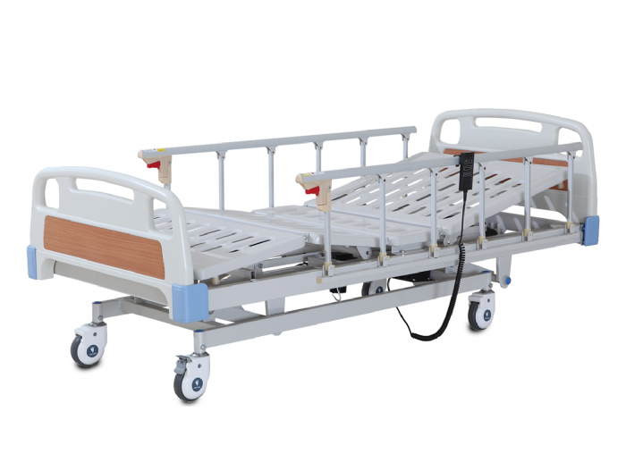 מיטת בית חולים 3 פעולות + עמוד אינפוזיה