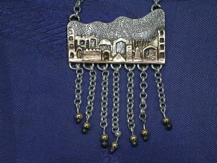 jerusalem of gold necklace