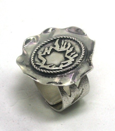 טבעת כסף "מגן שמע"