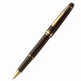 Roller ball 163. Meisterstuck means masterpiece and these writing instruments are just that. The Classique comes in Black with Gold Trim.