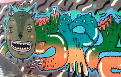 "אמנות רחוב וציורי גרפיטי בשכונת פלורנטין תל אביב"