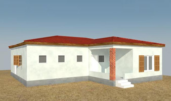 דגם A1  חדרים גג רעפים