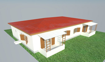 דגם B1 - דו משפחתי גג רעפים