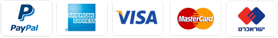 מכבדים כרטיסי אשראי ו PAYPAL