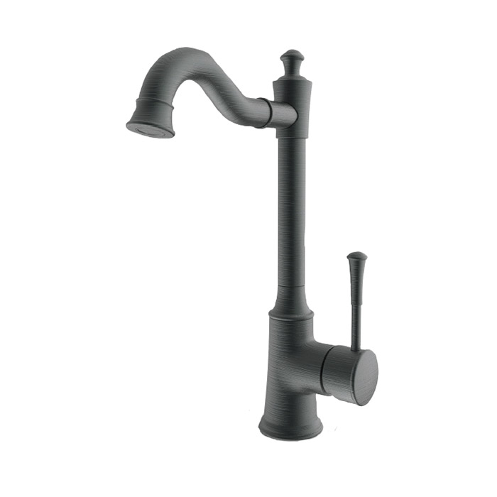 ברז פרח ענתיק למטבח - GUN METAL