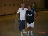 Winner Phillips and runner up Ayoun after the dramatic final of the international open qualifier 2009