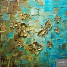 שפירית על זהב וטורקיז