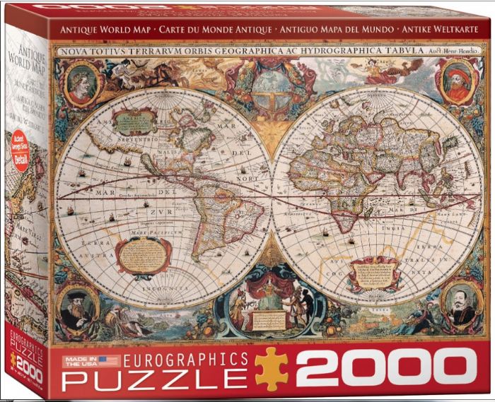 פאזל 2000 חלקים - מפת עולם עתיקה - EUROGRAPHICS  8220-1997