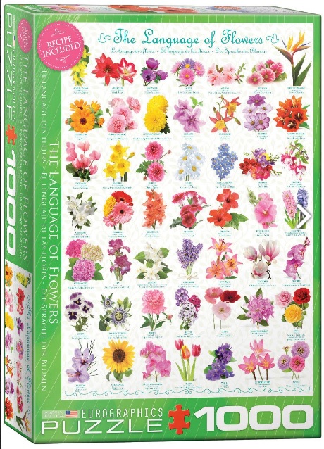 פאזל 1000 חלקים - שפת הפרחים - EUROGRAPHICS  6000-0579
