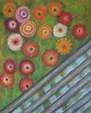 שדה פורח - אקריליק על קנבס Blooming Field - Acrylic on canvas 70x50