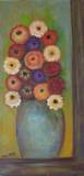 אגרטל פורח - אקריליק על קנבס Flower Vase- Acrylic on canvas 70x40