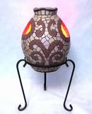 כד האש - אבן וקרמיקה --- מתנה--  The Fire Jar - Stone & Ceramic Ǿ28x34