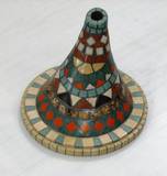 אגרטל אתני -פסיפס  אבן Ethnic Vase - Stone 18X12
