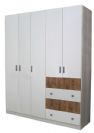 ארון חמש דלתות MDF דניאלה בגוון אגס מוזהב ממלאי