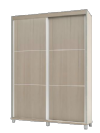 ארון הזזה MDF שביט 160 בגוון מולבן ממלאי