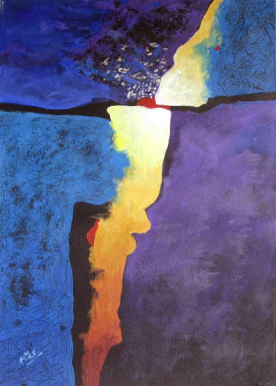 Mike Leaf Abstract Paintings