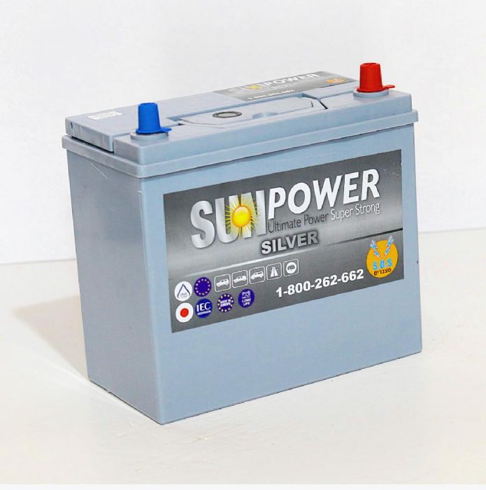 מצבר לרכב 45 אמפר ימין SUN-POWER