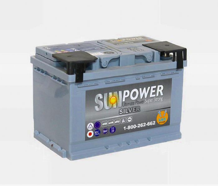 מצבר לרכב 68 אמפר SUN-POWER