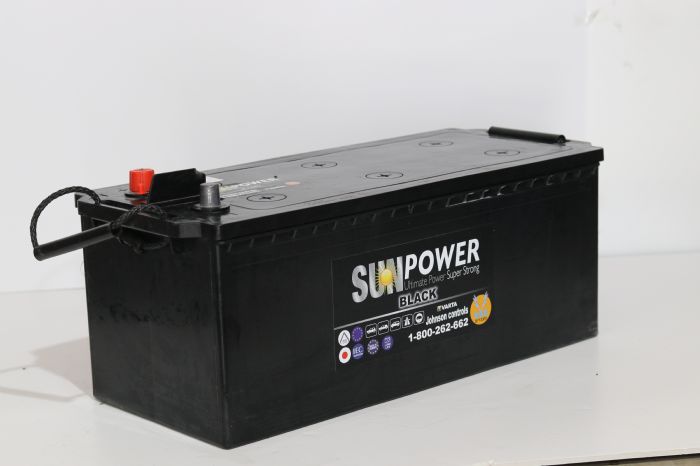 מצבר למשאית 225  אמפר SUN-BLACK-VARTA