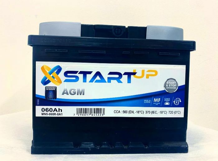 מצבר START UP 45AH +שמאל