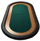 טופ שולחן פוקר ירוק דו"ז עץ ל-10 שחקנים, אזל