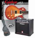 ערכת גיטרה חשמלית EPIPHONE LP100, מגבר PV, נרתיק וכבל