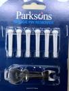 6 פינים לגיטרה אקוסטית + חולץ פינים פרקסונס PARKSONS BPR-100