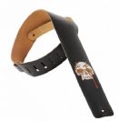 רצועה לויס  לגיטרה "½2 מעור עם גוגולת LEVY'S M1BS-BLK