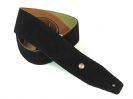 רצועה לגיטרה שחורה ג'ים דאנלופ JIM DUNLOP BMF-S01 STRAP SUEDE EBONY