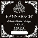סט מיתרים אוקטבה שחור לגיטרה קלאסית HANNABACH E835MT