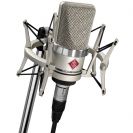 סט מיקרופון קונדנסר כסוף + שוקמאונט NEUMANN TLM 102 studio set
